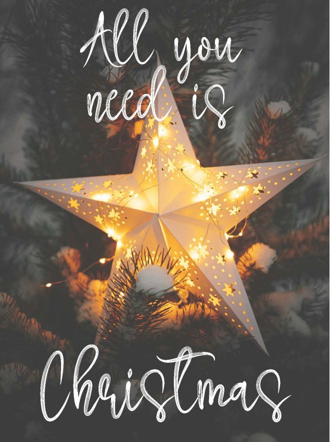 MA41507 - Minikaartje Kerst 'All you need is Christmas'