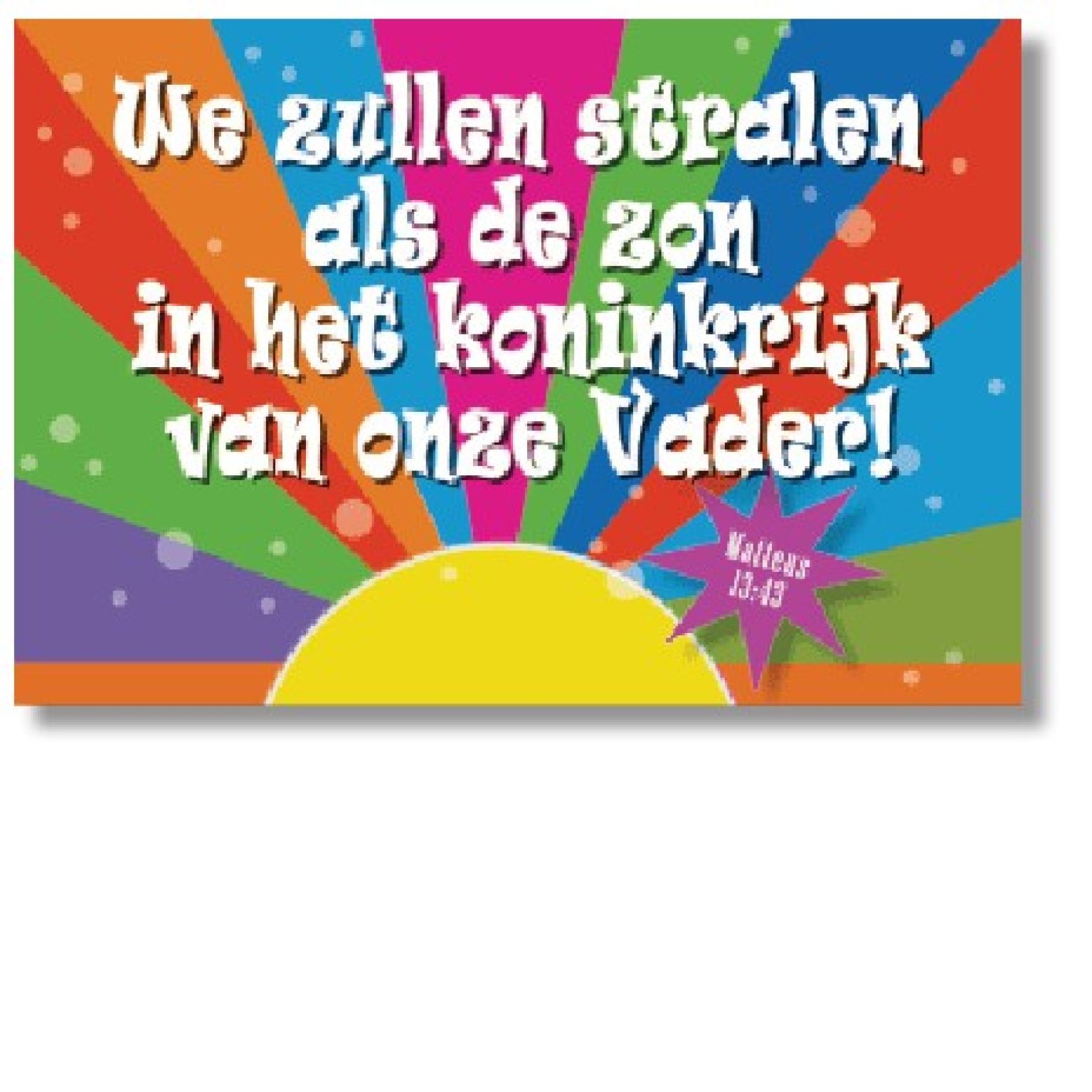 10x Kaart 'We zullen stralen' - 44609 -  Sale bij MajesticAlly
