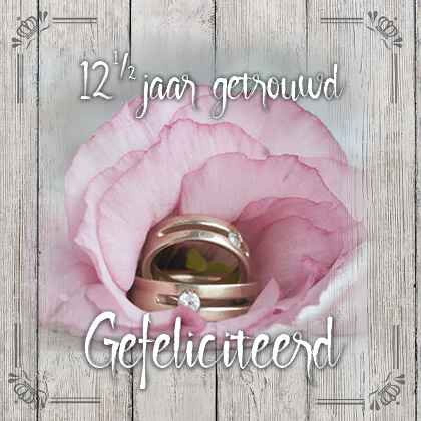 Kaart '12,5 jaar getrouwd' - MA19027 -  Brocante bij MajesticAlly