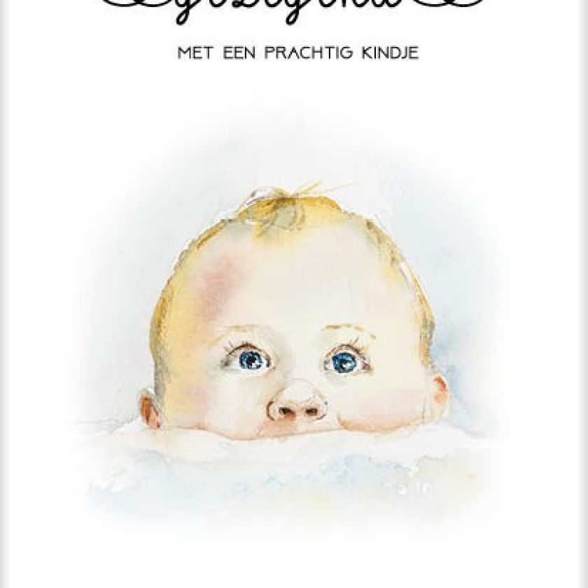 Kaart 'Prachtig kindje' - MA31012 -  Bloom bij MajesticAlly