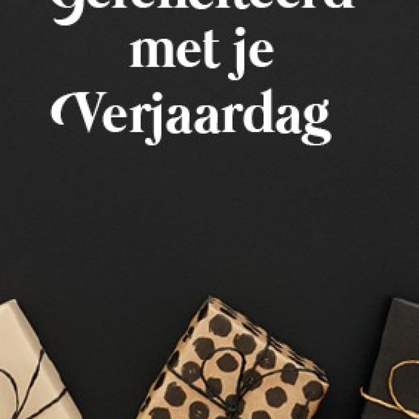Minikaart 'Gefeliciteerd met je verjaardag' - 552622MK -  Minikaartjes