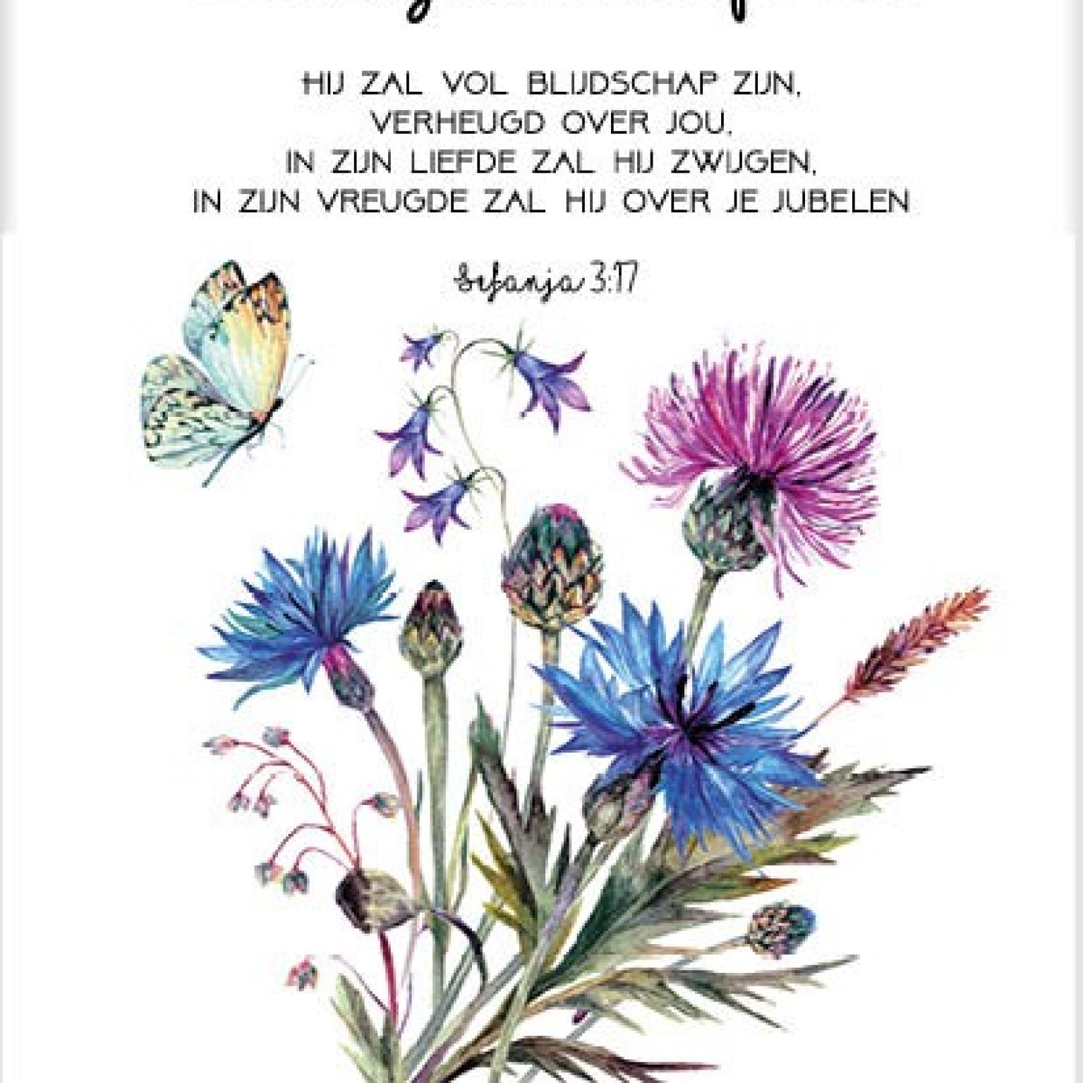 Kaart 'Blijdschap' - MA31019 -  Bloom bij MajesticAlly
