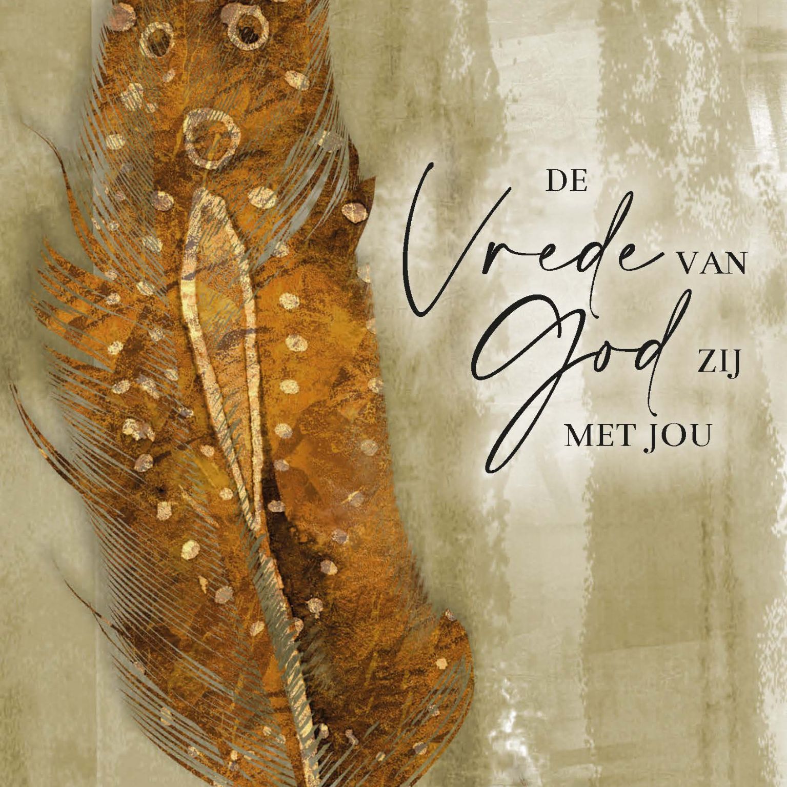 MA55007 - Wenskaart 'Vrede van God zij met jou'