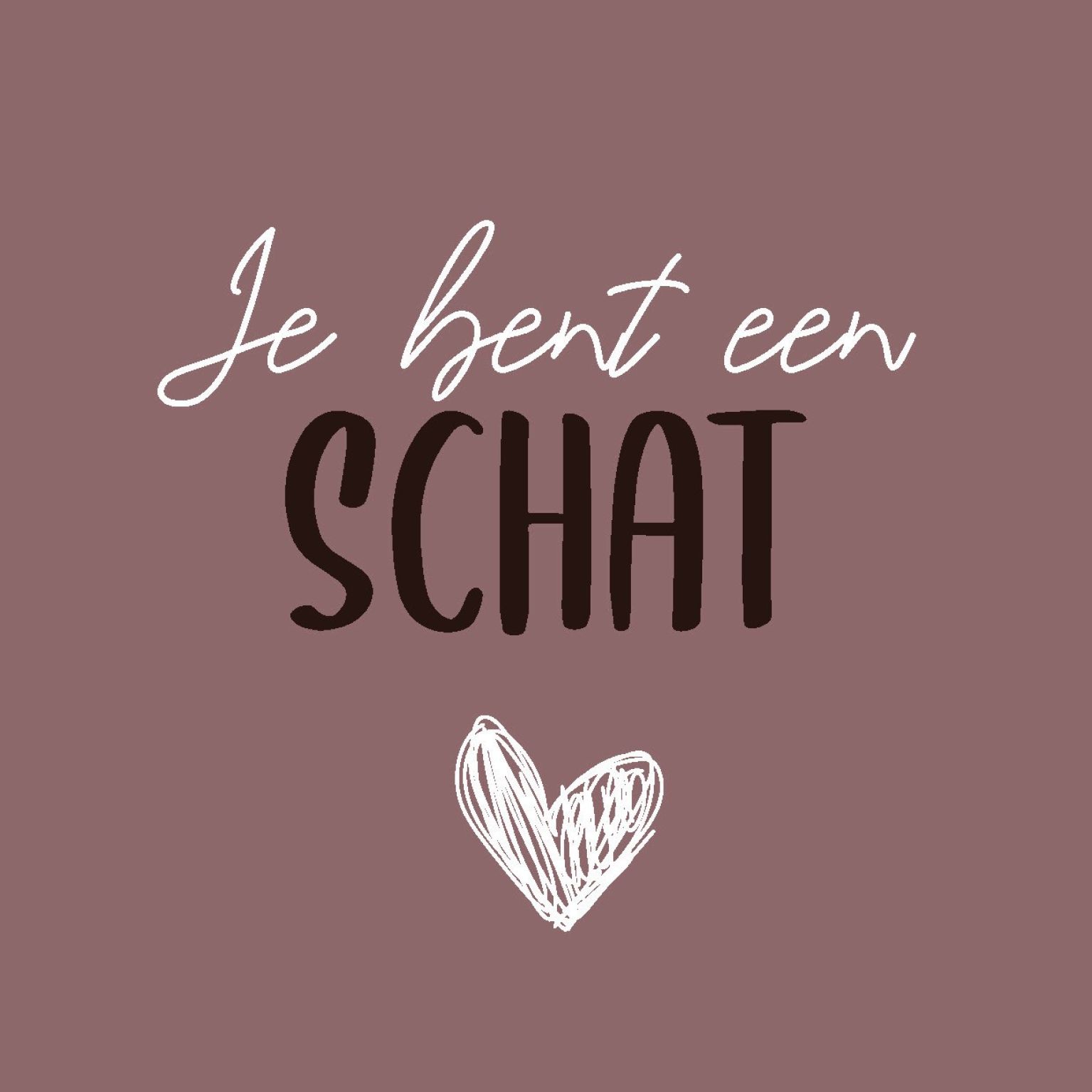 Wenskaart 'Schat' - MA44030 -  LUV2022 bij MajesticAlly