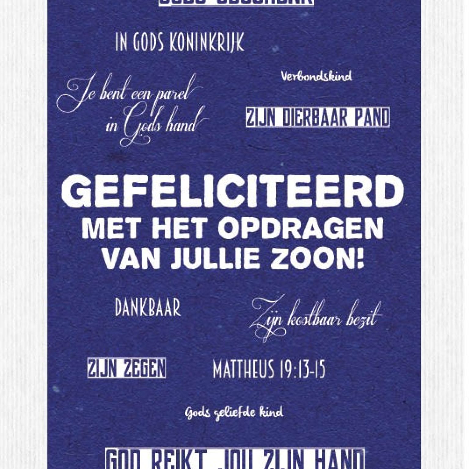 Kaart 'Opdragen zoon - mooie woorden' - MA17046 -  Leef!  bij MajesticAlly