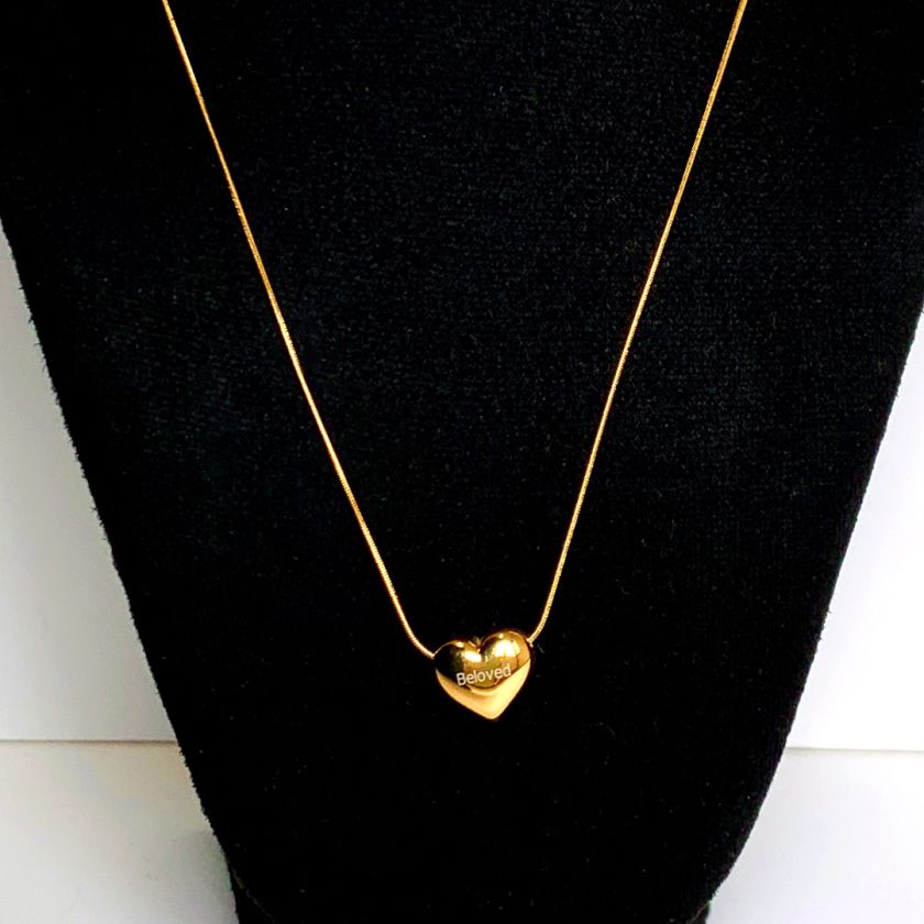 MA47009 - Ketting Hanger Beloved - Goud