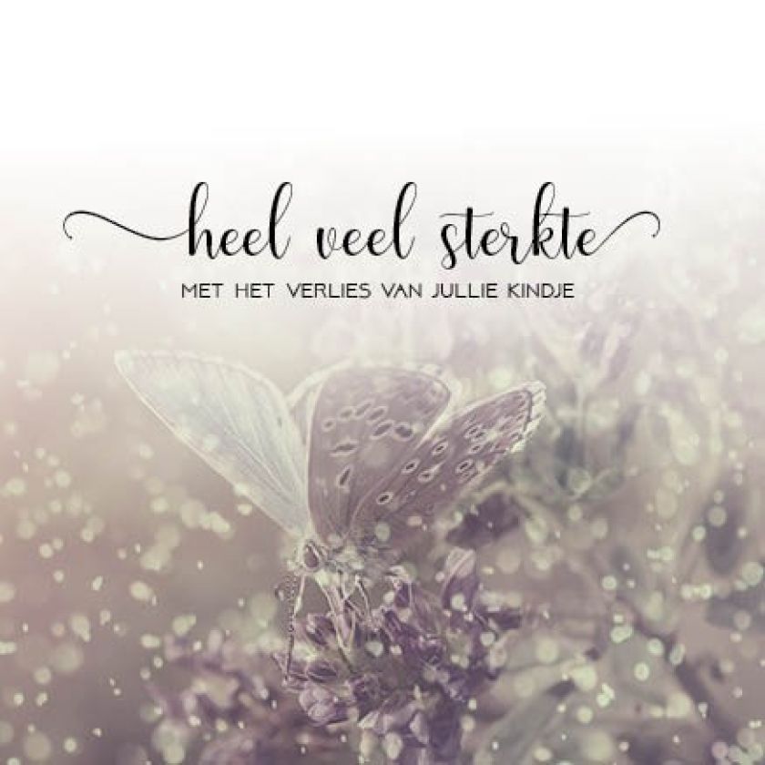 Kaart 'Sterkte verlies kindje' - MA34031 -  Stille momenten bij MajesticAlly