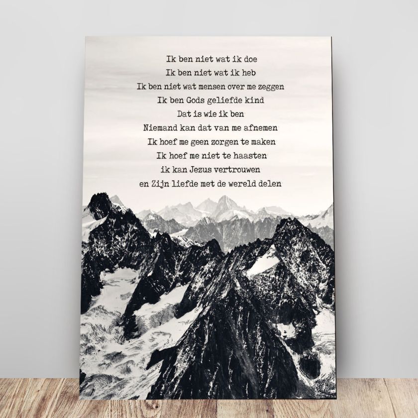 Metal Deco A3 'Credo - bergen' - MA11617 -  Metal Deco bij MajesticAlly