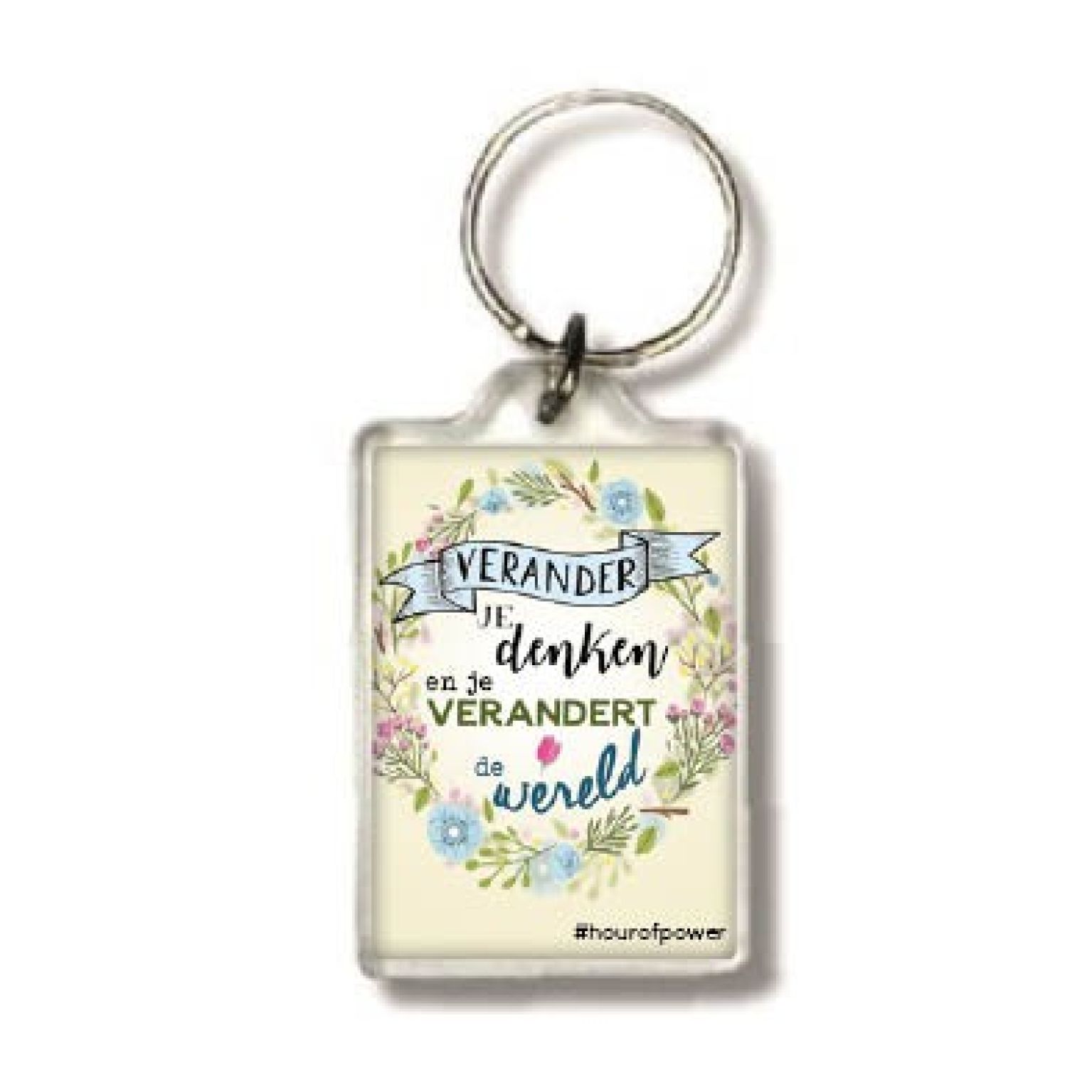 Sleutelhanger verander je denken - MA24113 -  Hour of Power bij MajesticAlly