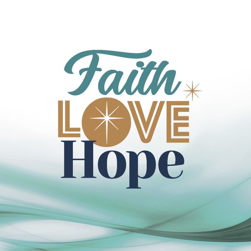 Kerstkaart 'Faith Love Hope' - 454096 -  Kerst-Morgenster bij MajesticAlly