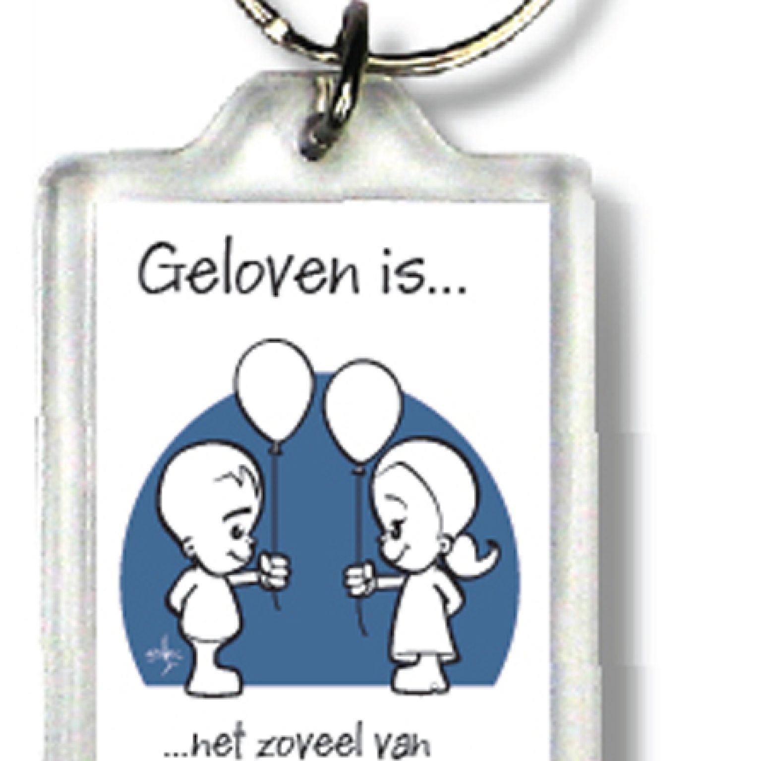 Sleutelhanger geloven is net zoveel van - 47510 -  Geloven is... bij MajesticAlly