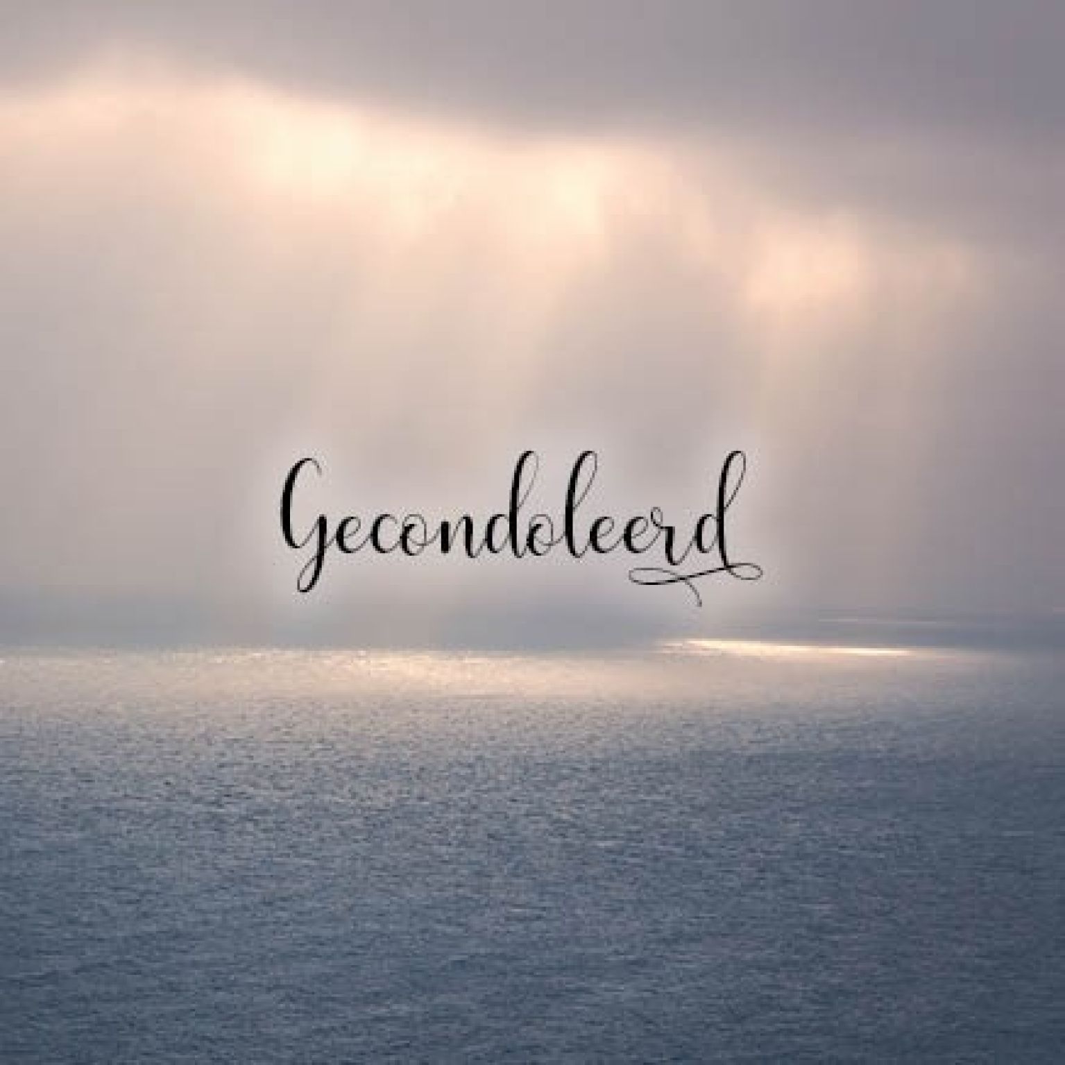 Kaart 'Gecondoleerd - doorbrekende zon' - MA34018 -  Stille momenten bij MajesticAlly