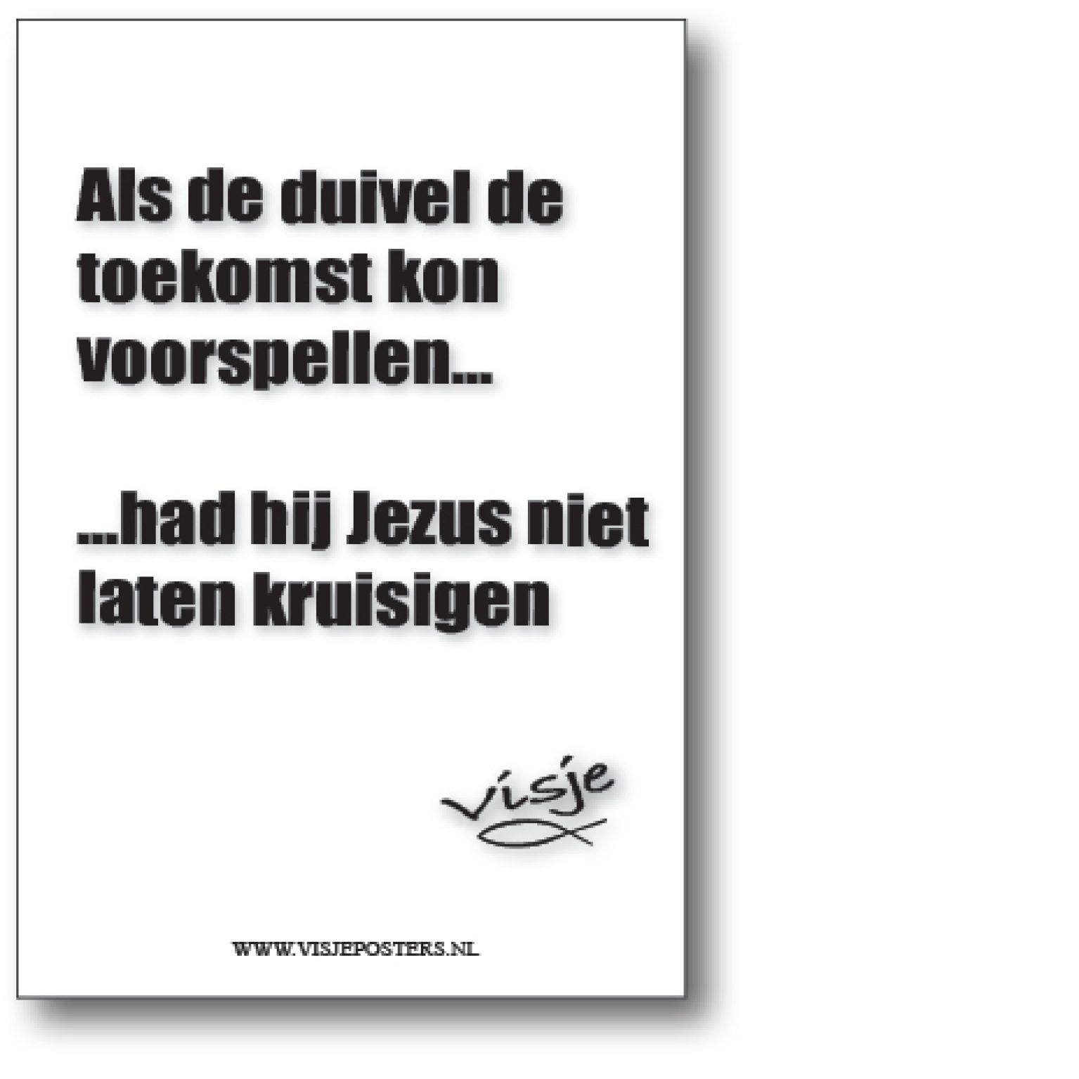 minikaart Visje 'Als de duivel de toekomst kon voorspellen'