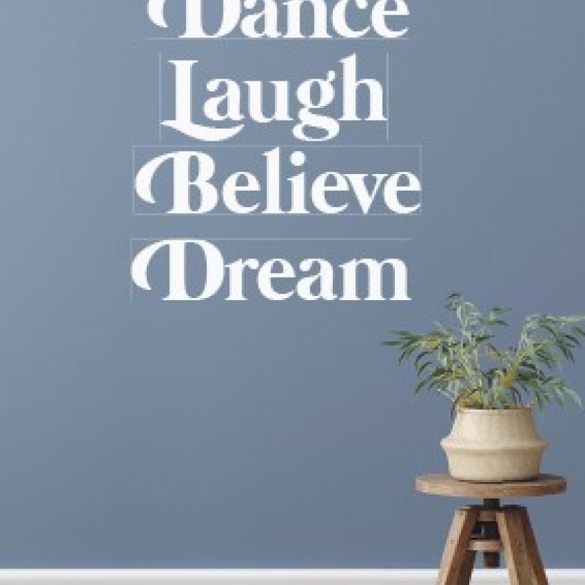 Kaart 'Dance Love Believe Dream' - 552631 -  Puur 2020 bij MajesticAlly