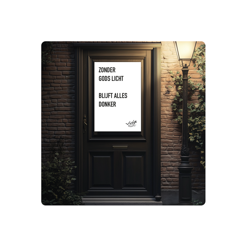 V16009 Visje Cadeaubordjes 15x15 Licht donker 548c8764