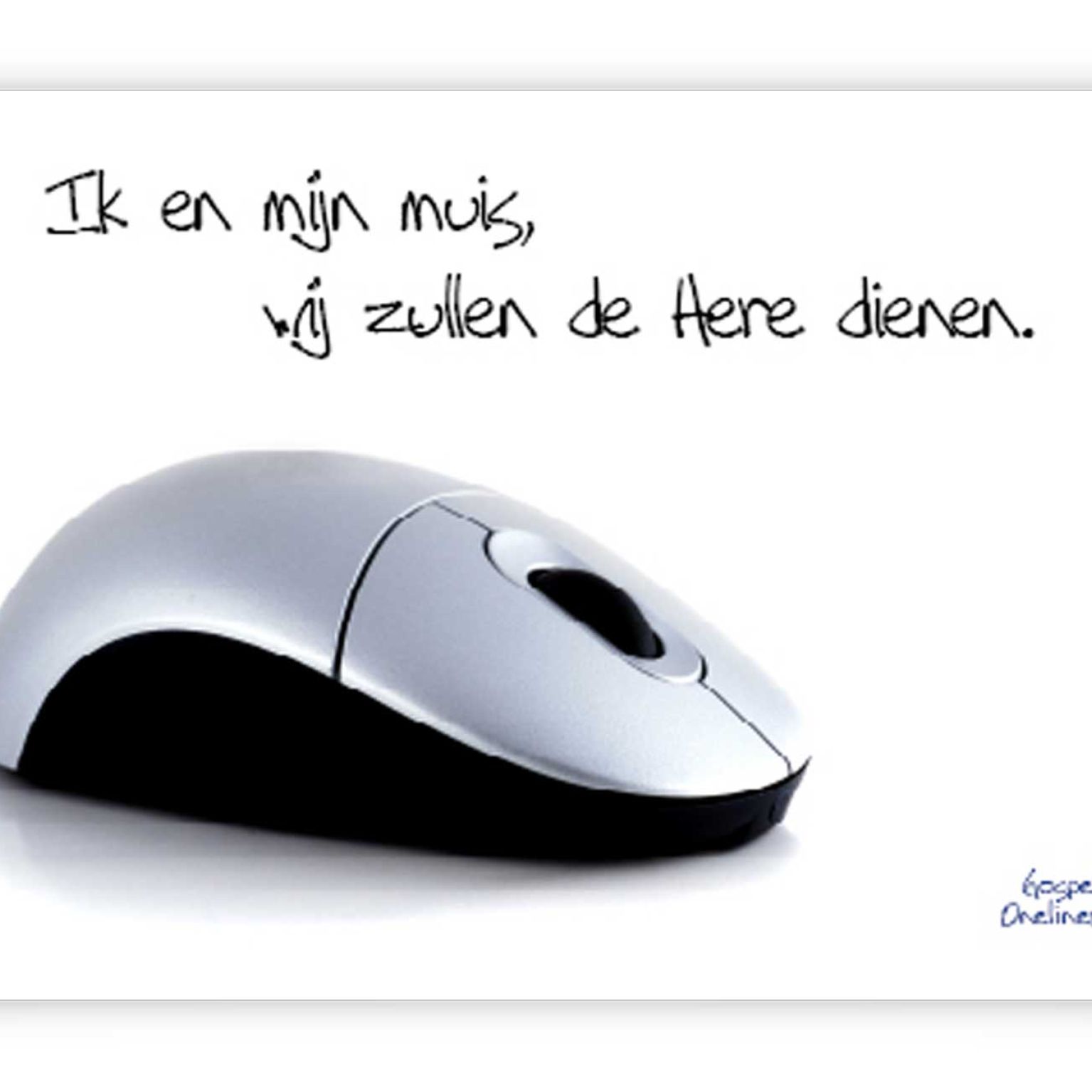 Poster A4 ik en mijn muis wij zullen de hee - 46702 -  Wanddeco/posters bij MajesticAlly