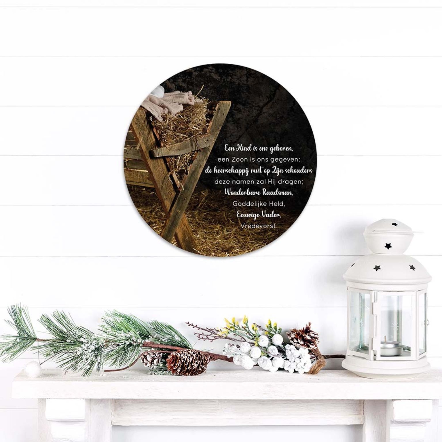 Kerstcirkel 'Een Kind is ons geboren' - MA39803 -  Diverse kerstcadeaus bij MajesticAlly