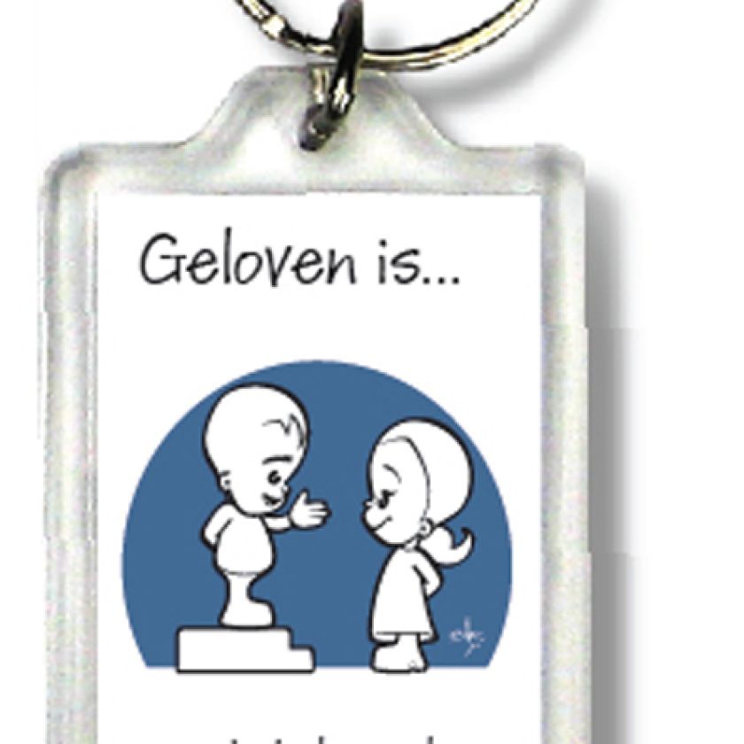 Sleutelhanger geloven is belijdenis doen - 47508 -  Geloven is... bij MajesticAlly
