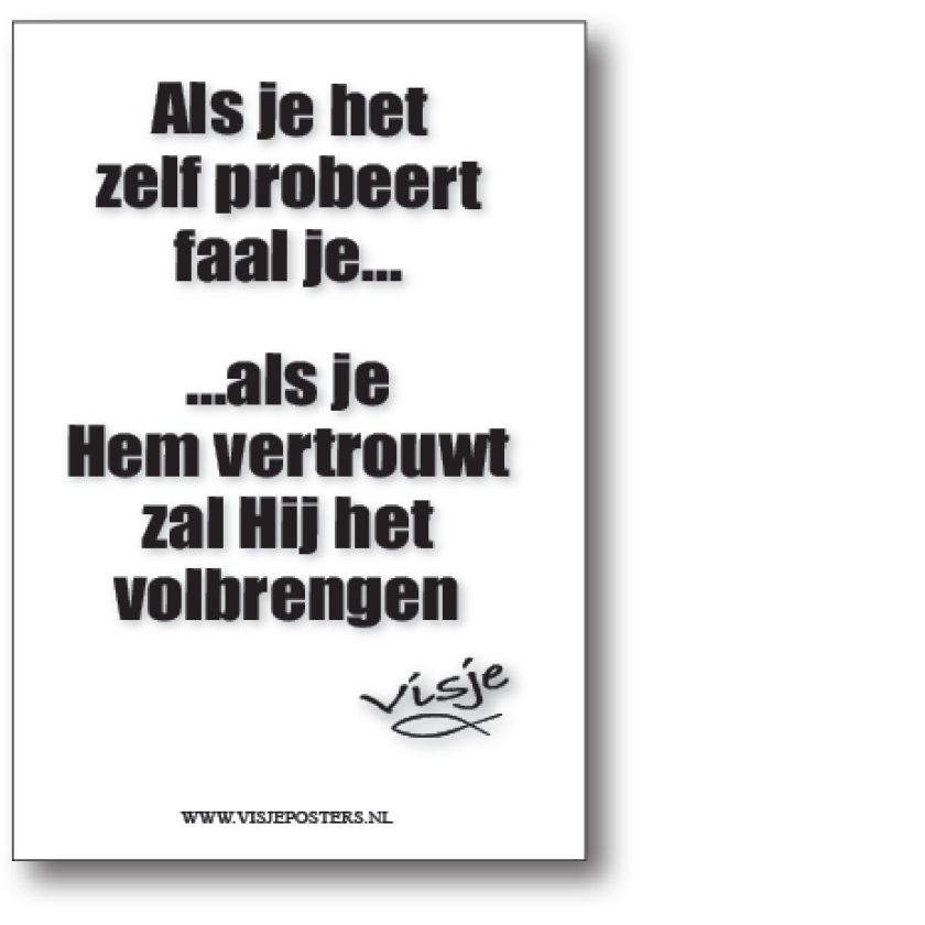 minikaart Visje 'Als je het zelf probeert'