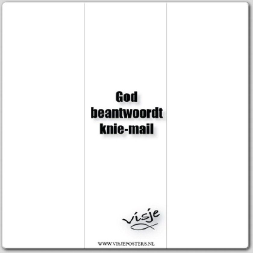 Boekenlegger visje God beantwoord knie-m - 44866 -  Visje bij MajesticAlly