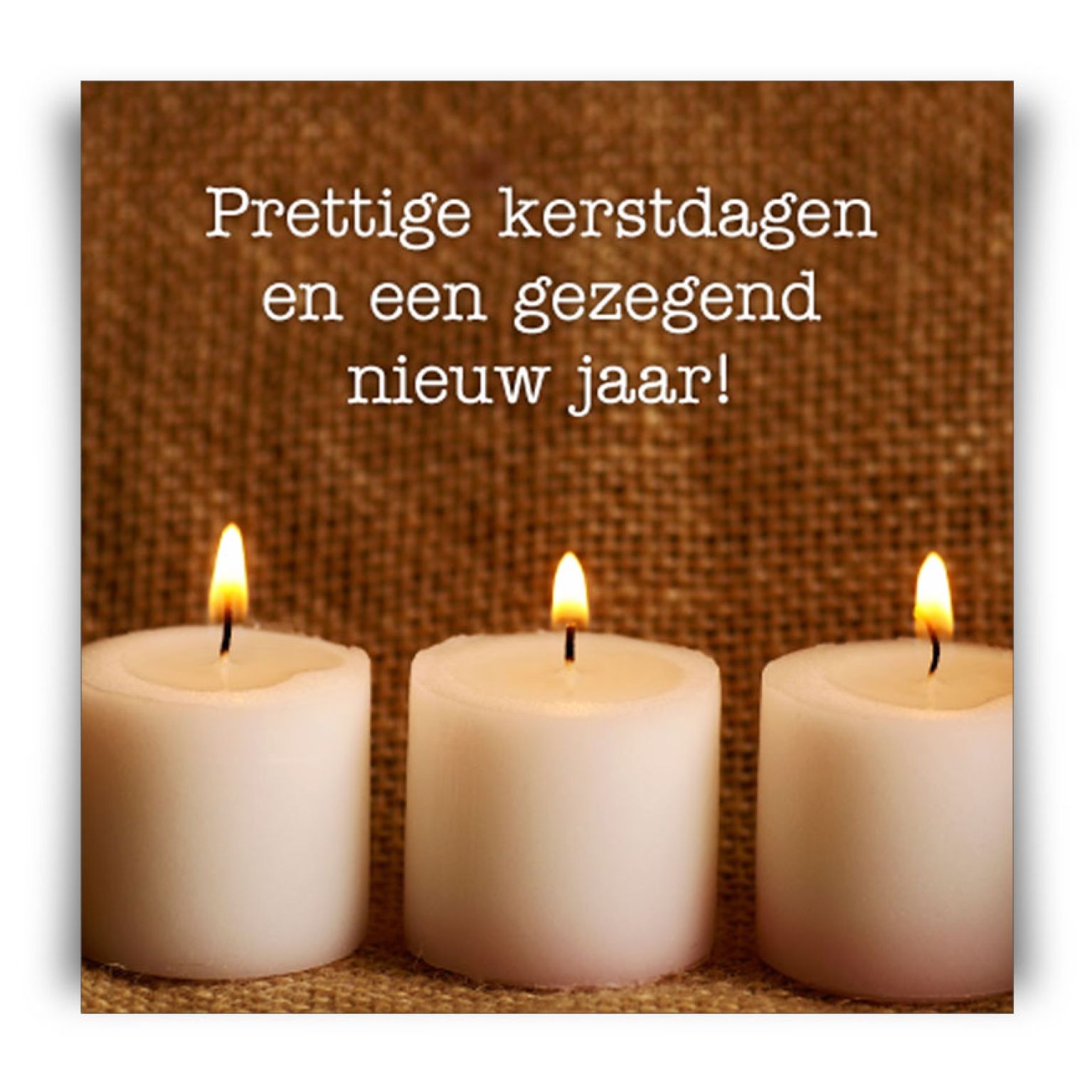 Kerstkaart 'Drie kaarsen' - MA12258 -  Christelijke kerstkaarten bij MajesticAlly