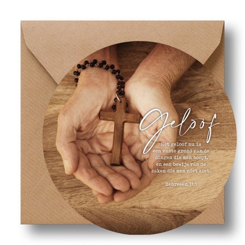 MA39631 Cirkelcadeau 'Geloof - Hebreeën 11:1'