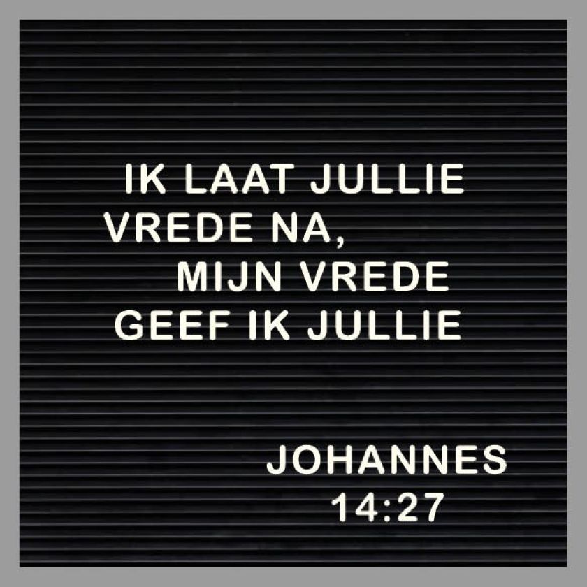 Kaart 'Mijn vrede geef ik u' - MA32010 -  Words&Letters bij MajesticAlly