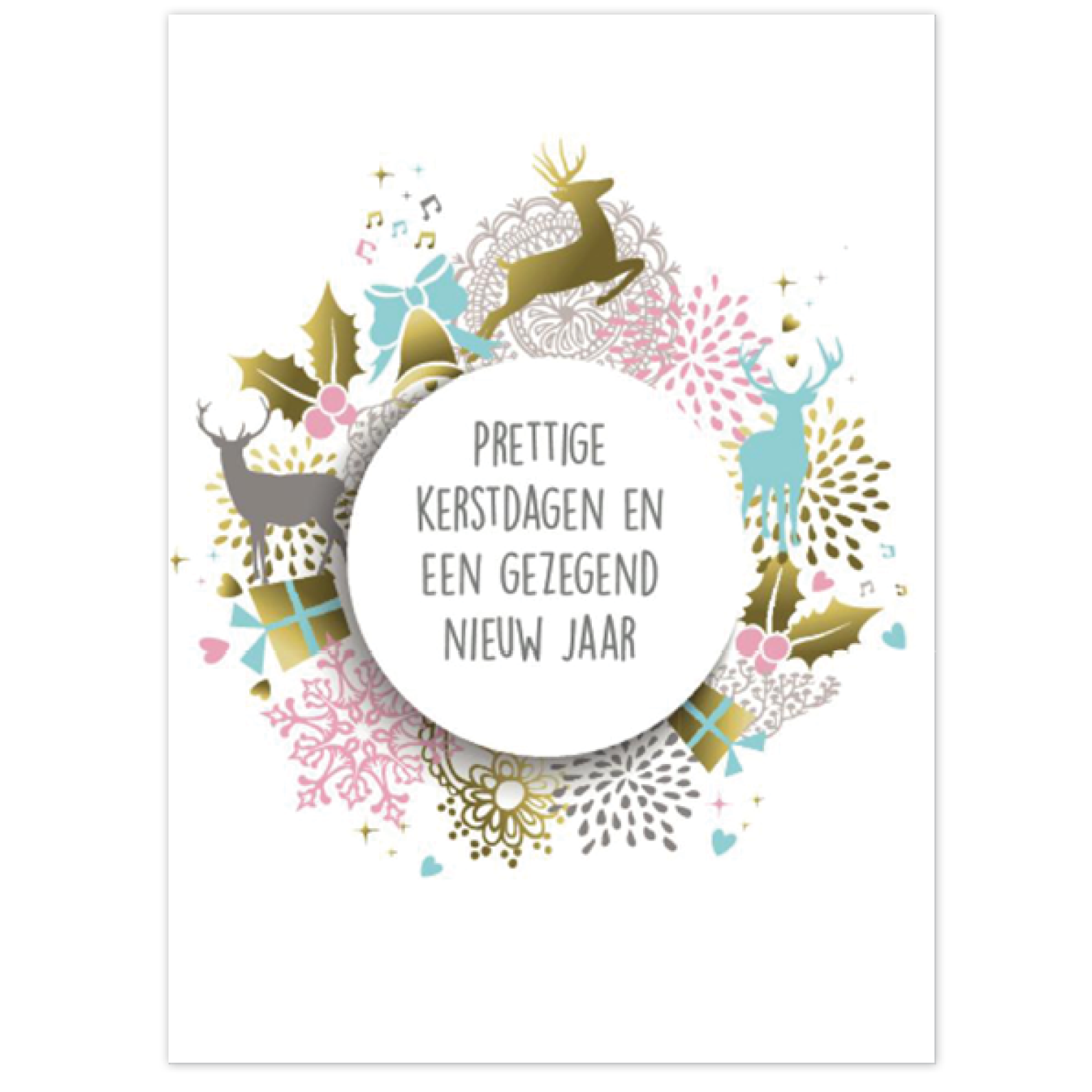 Kerstkaart 'Kerstcircel' - MA26218 -  Christelijke kerstkaarten bij MajesticAlly