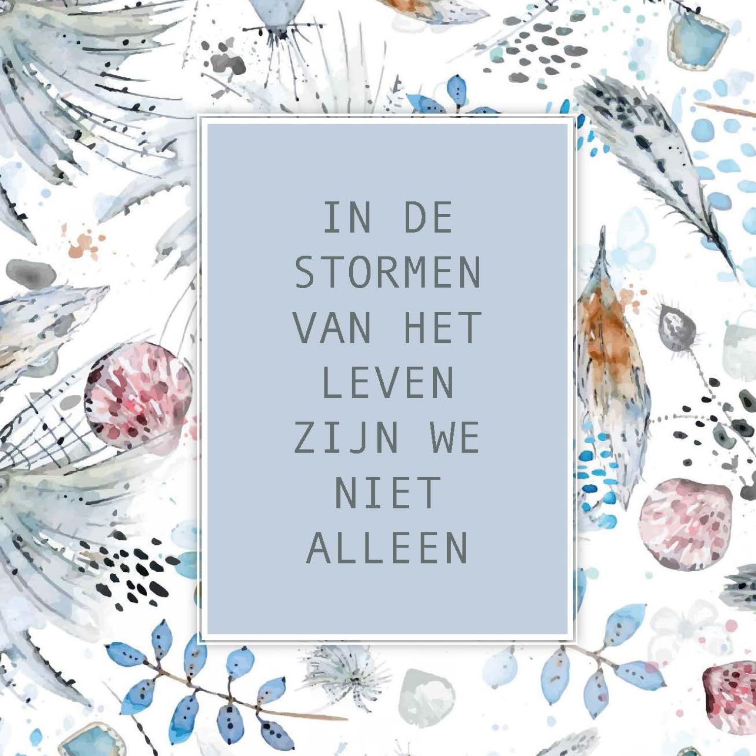 Poster A4  In de stormen van mijn leven - Opwekking 729 - 552656P -  Posters bij MajesticAlly