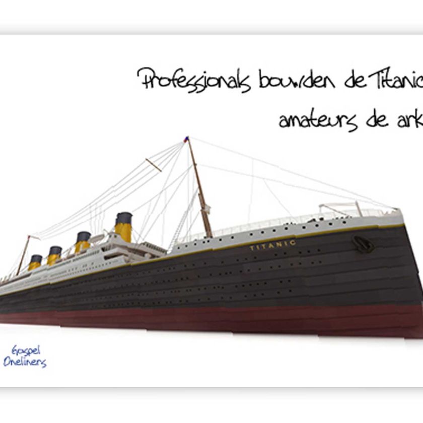 'Professionals bouwden de Titanic' - MA10051 -  Quotes