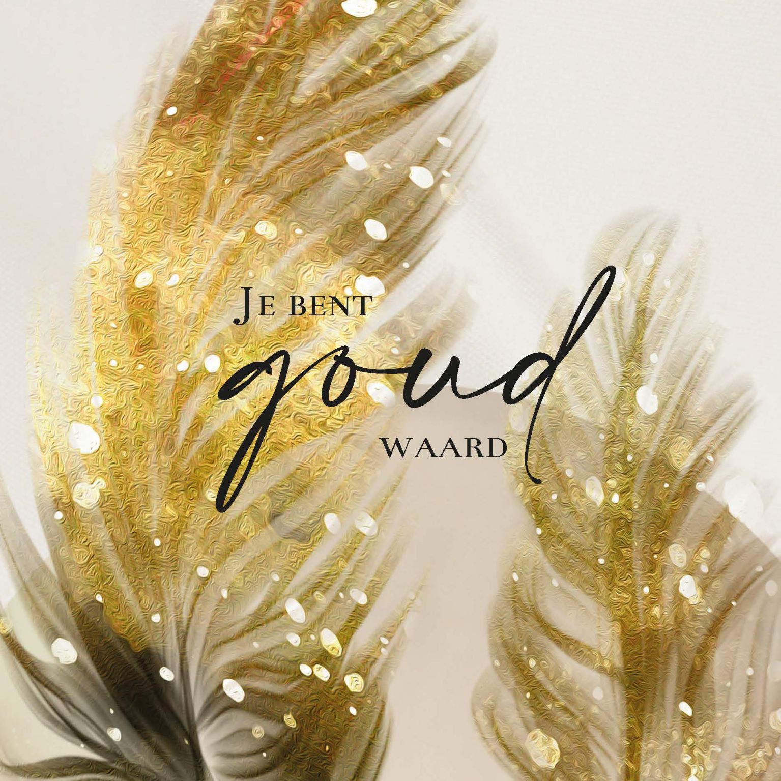 MA55025 - Wenskaart 'Je bent goud waard'