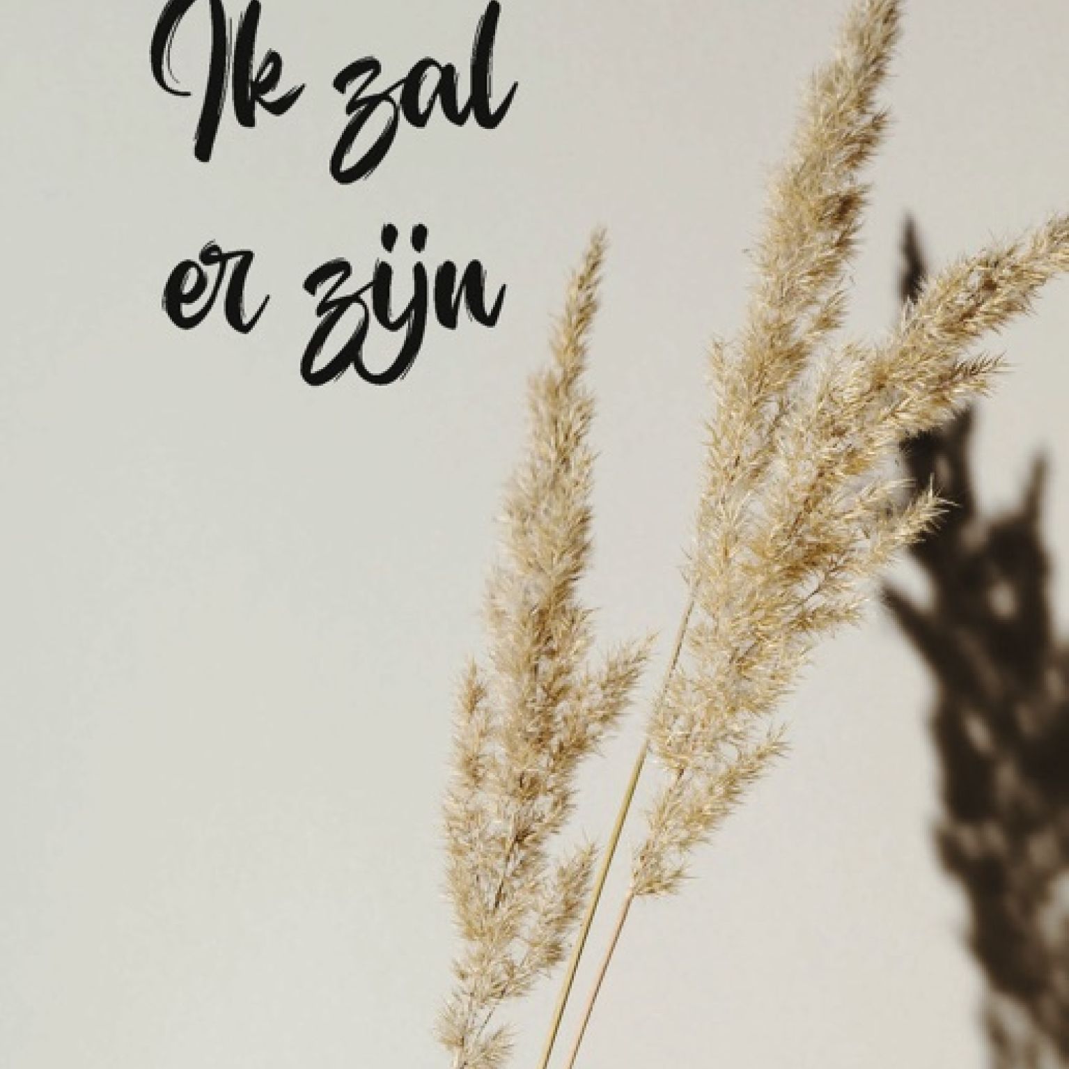 Kaart 'Ik zal er zijn'