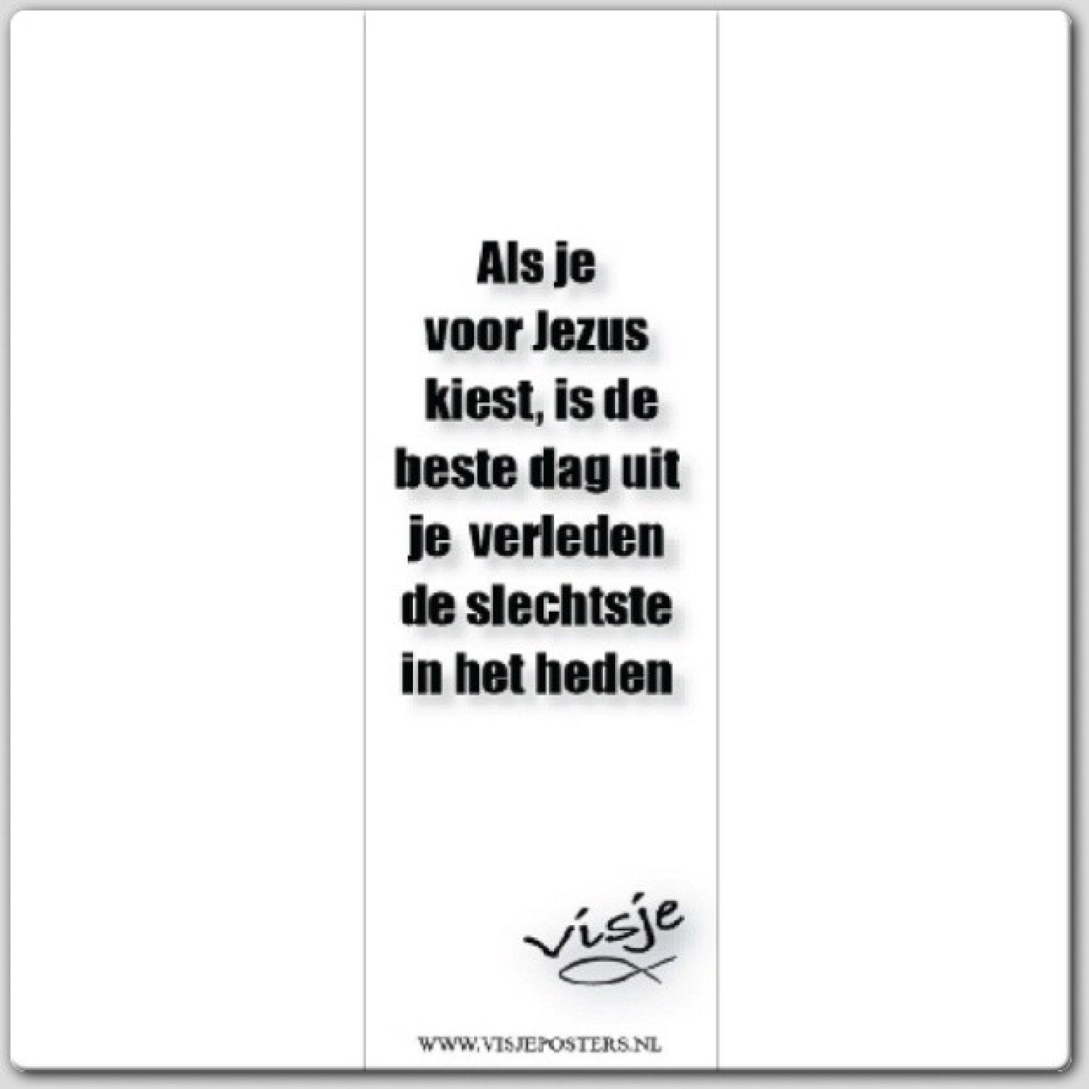 Boekenlegger visje als je voor Jezus kie - 44876 -  Visje bij MajesticAlly