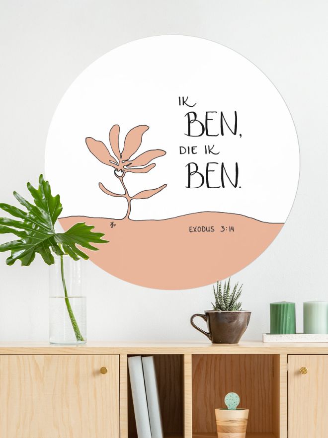 MA39355 Muurcirkel 'Ik ben, die Ik ben' - 60 cm