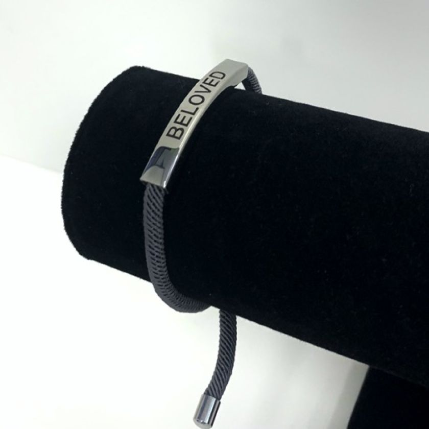 MA47608 - Touwarmband Beloved grijs