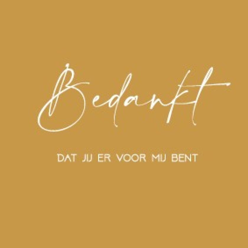 Minikaart 'Bedankt dat jij er voor me bent' - 552610MK -  Minikaartjes