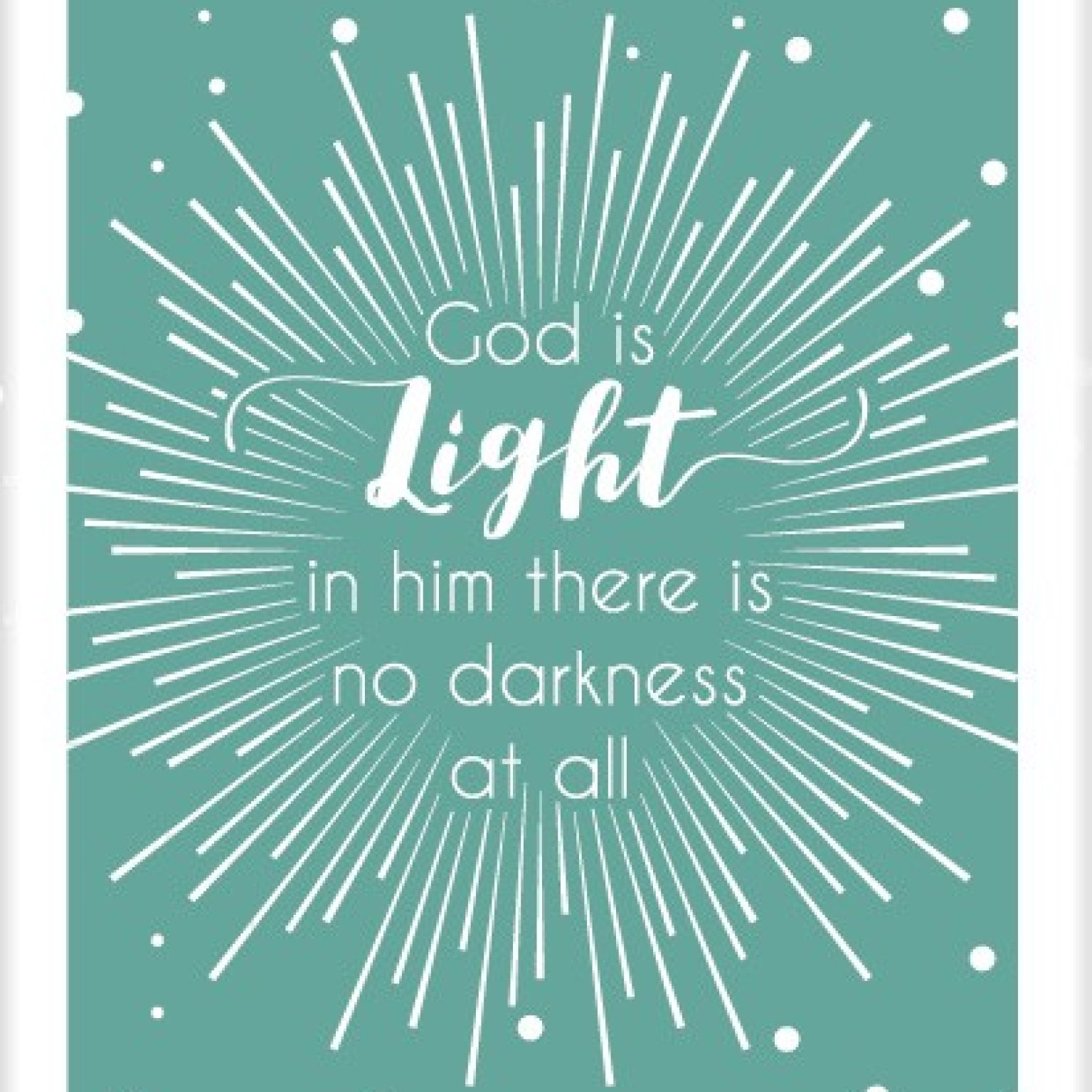 Kaart 'God is light' - MA25017 -  Beautiful Day bij MajesticAlly