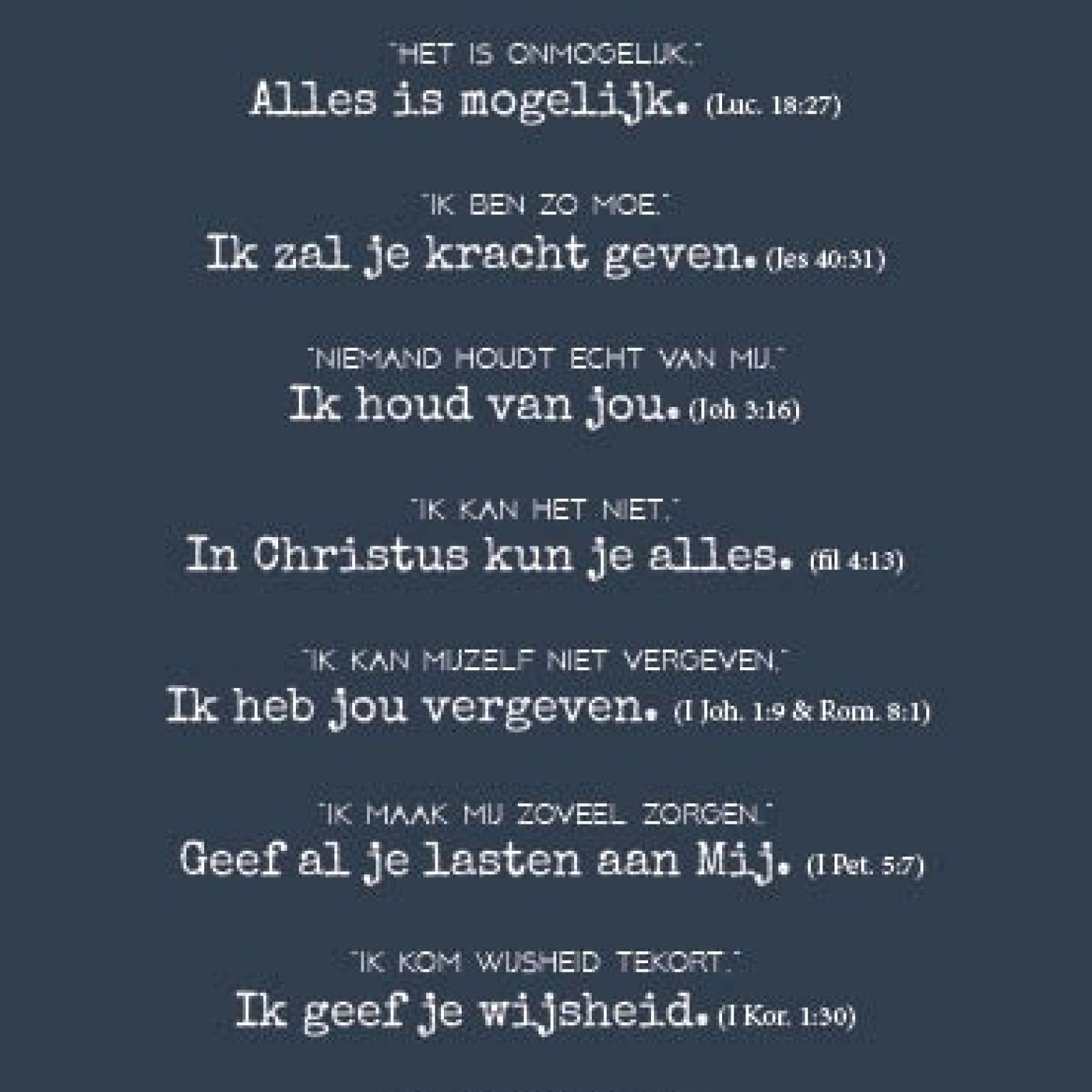 Kaart onze gedachten - MA35014 -  Interieurkaarten bij MajesticAlly