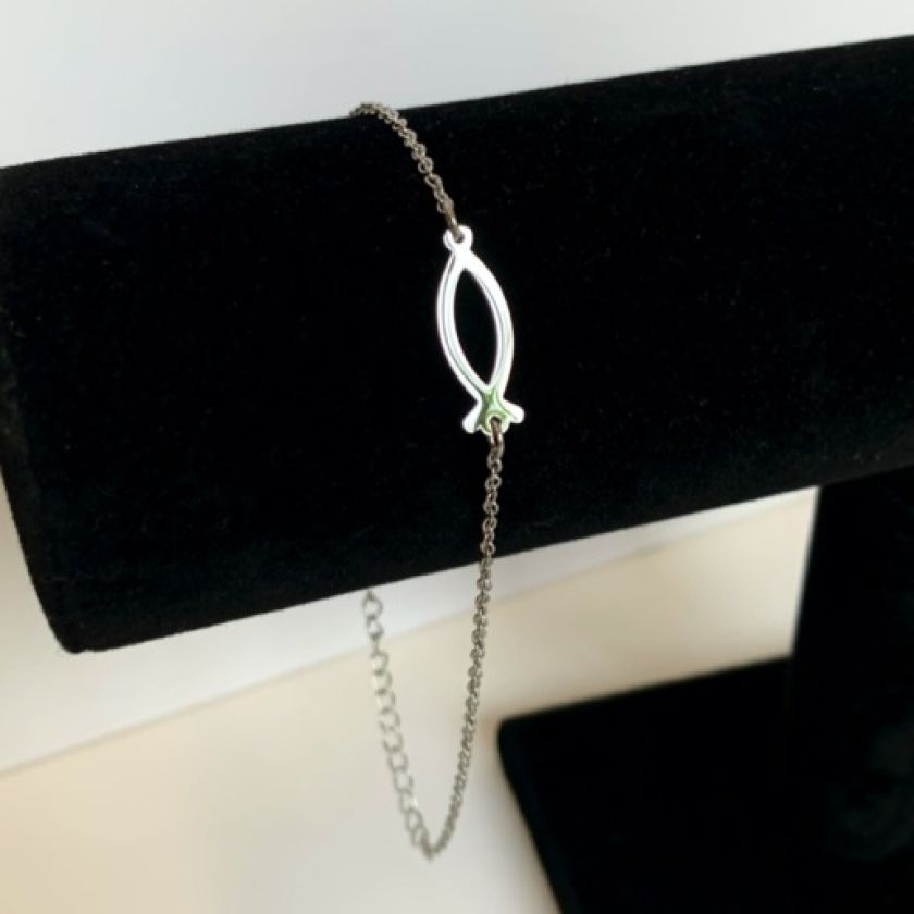 MA47706 - Enkelbandje Ichtus Visje zilver