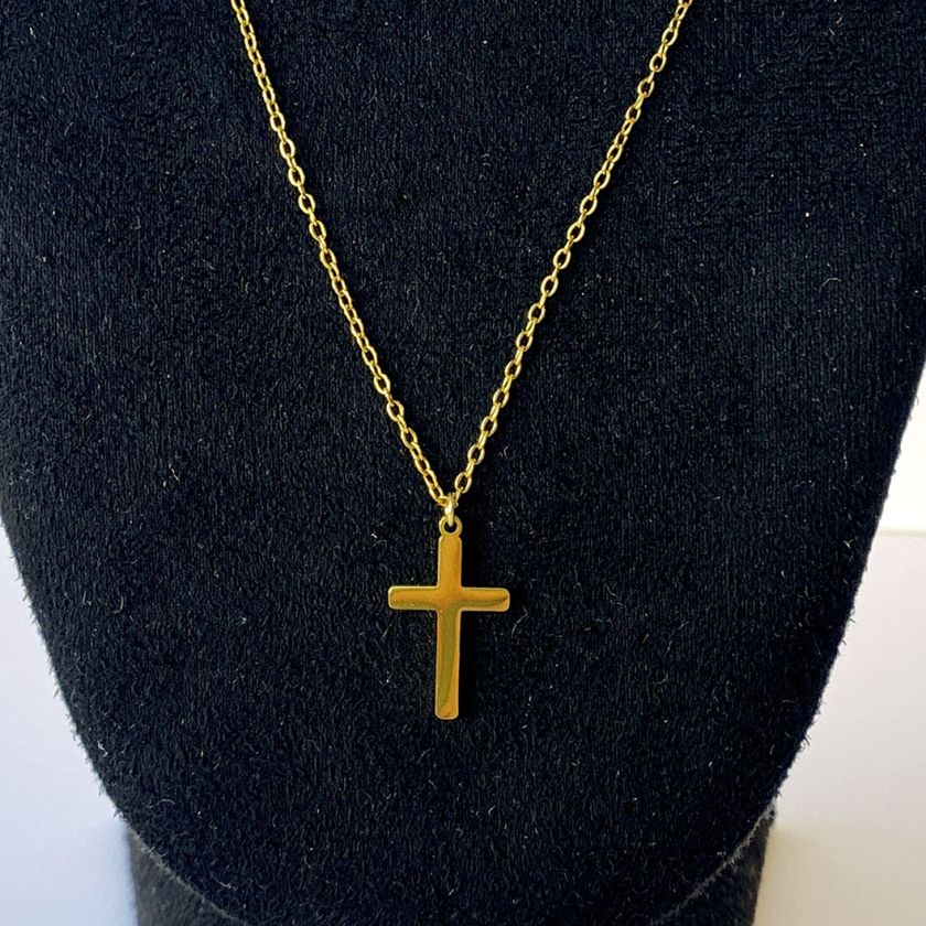 MA47018 Ketting kruisje small - goud