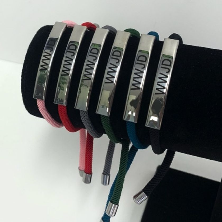 MA47601-MA47606 - touwarmband WWJD