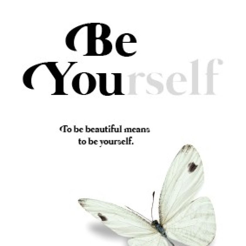 Minikaart 'Be yourself' - 552629MK -  Minikaartjes