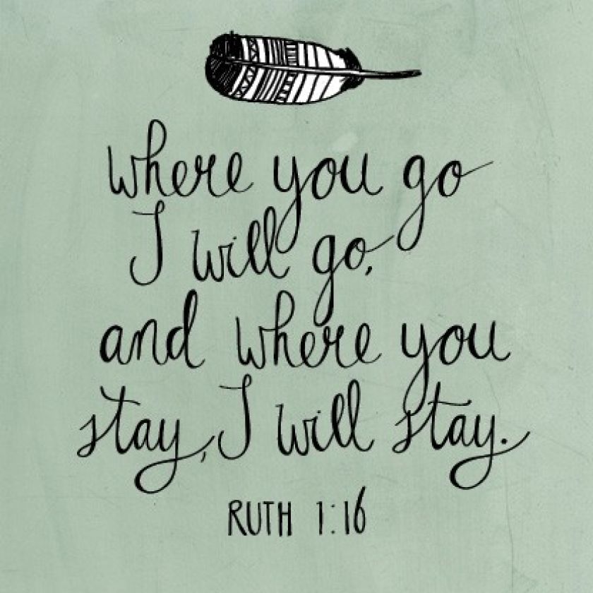 Ruth 1 vers 16 - 552813 -  Kaarten bij MajesticAlly