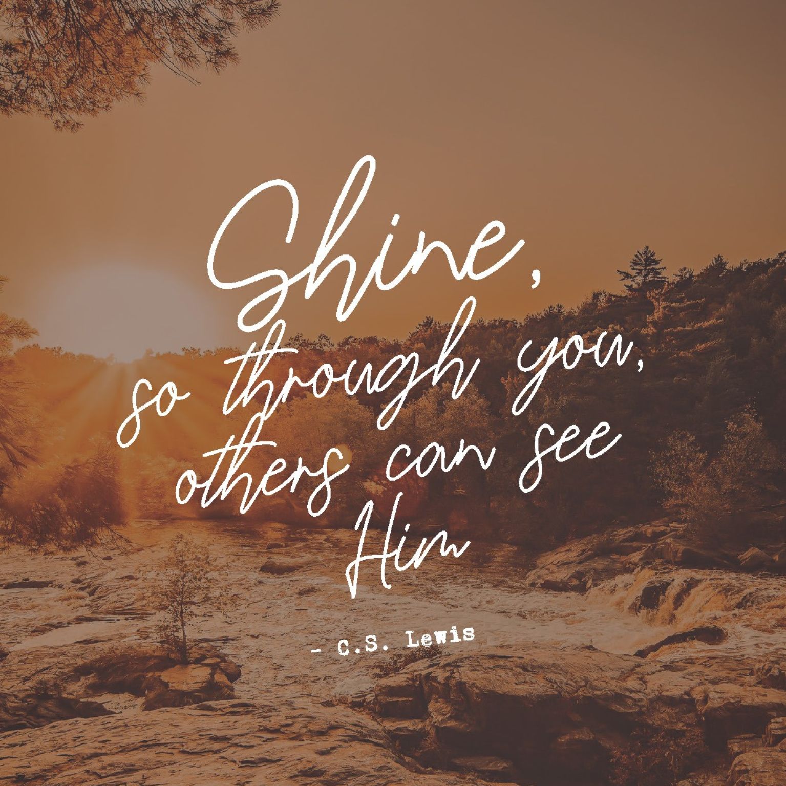 Interieurbord 'Shine, so through you' - MA44105 -  Interieurborden bij MajesticAlly