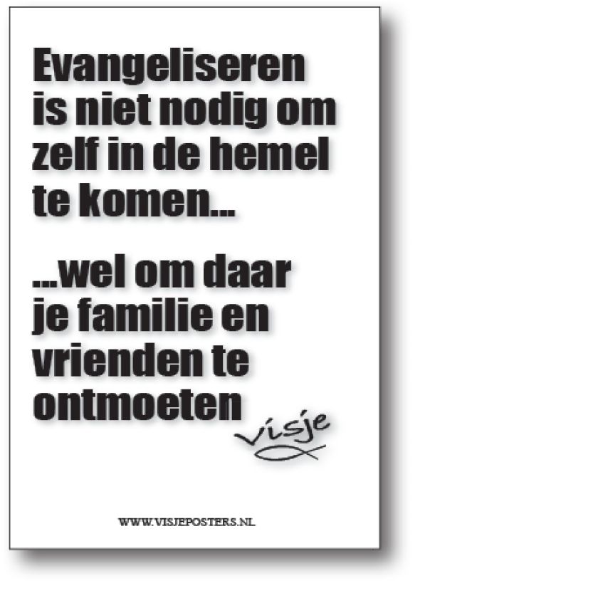 minikaart Visje 'Evangeliseren'