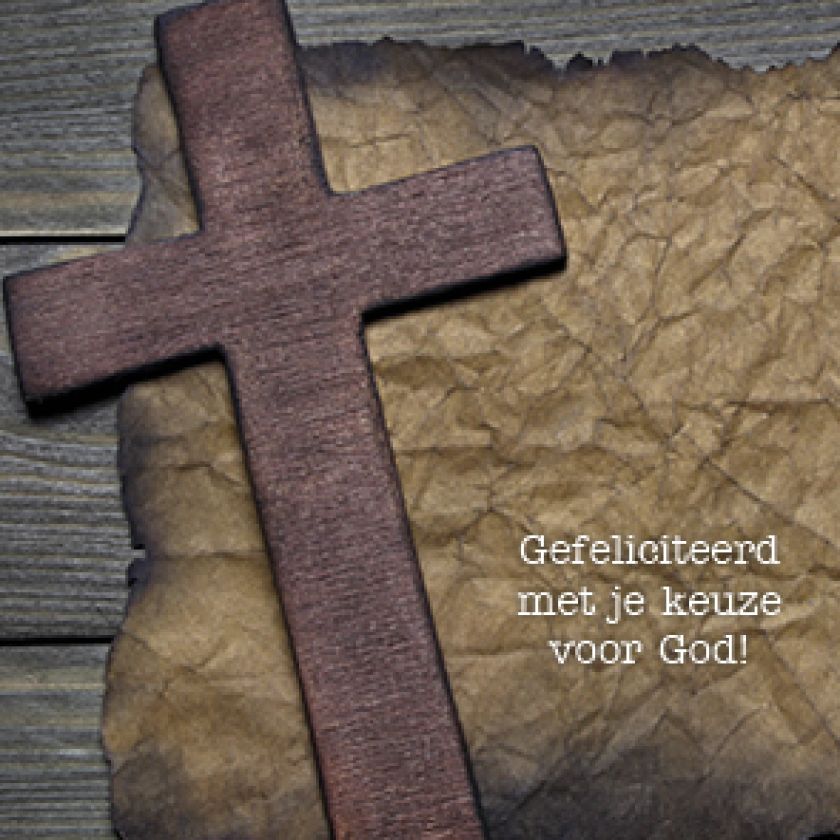 Kaart 'Gefeliciteerd met je keuze - kruis' - MA15017 -  Lifestyle bij MajesticAlly