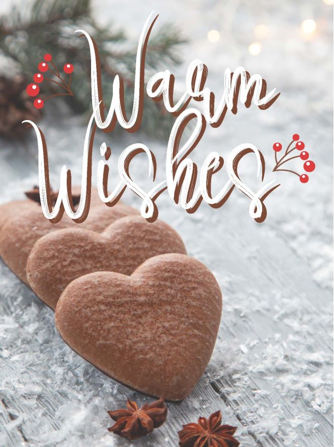 MA41502 - Minikaartje Kerst 'Warm wishes'