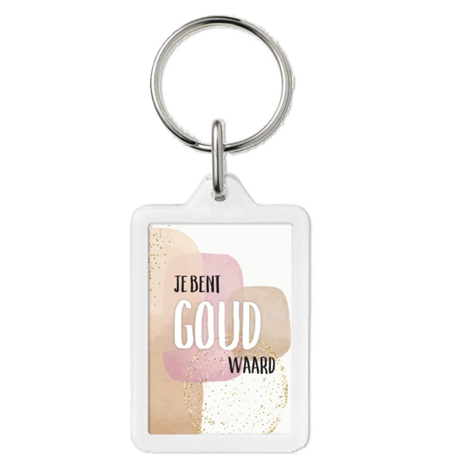 Sleutelhanger 'Je bent goud waard' - MA43204 -  Sleutelhangers bij MajesticAlly