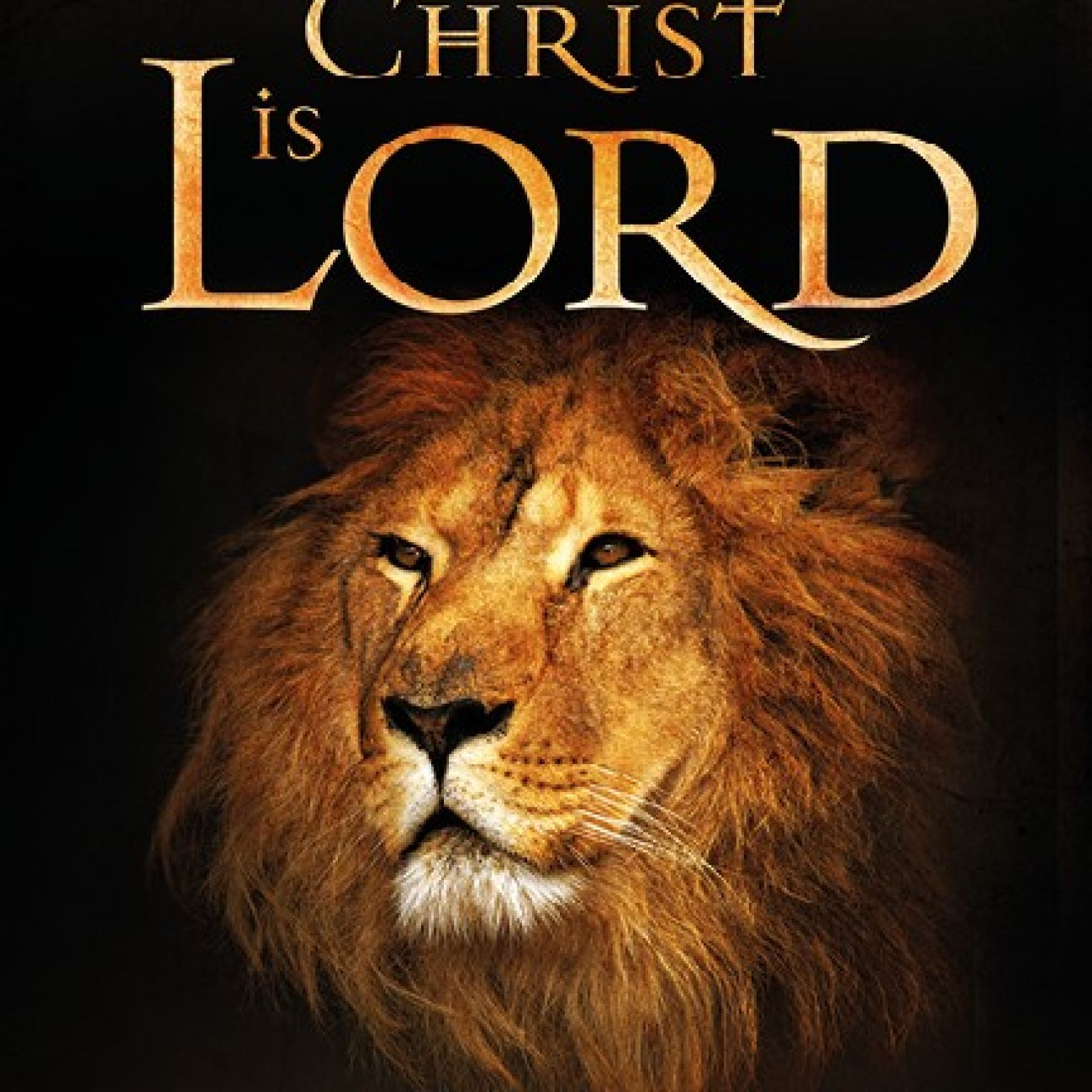 Wandbord A3 'Jesus Christ is Lord' - leeuw - MA11603 -  Wandborden A3 bij MajesticAlly