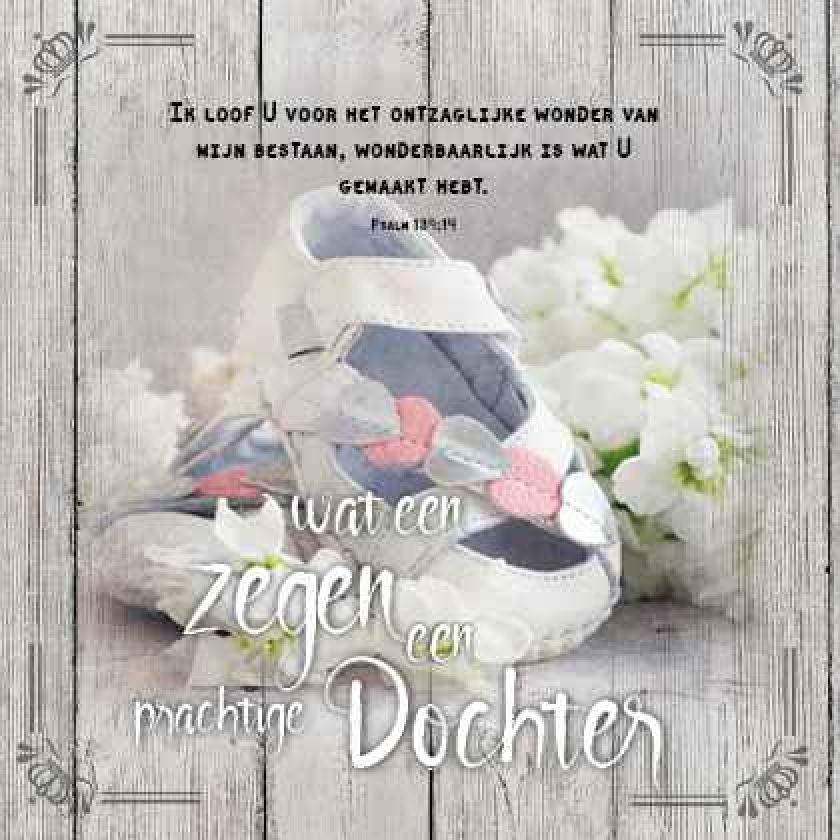 Kaart 'Prachtige dochter' - MA19003 -  Brocante bij MajesticAlly